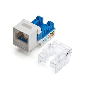 Zion Cat6 UTP RJ45 Keystone Jack (ZCTLKJU6-B1)