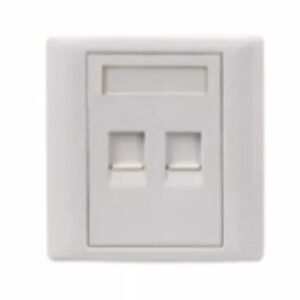 Zion Faceplate 2-Port 45° (ZC86S-45A2P-B1)
